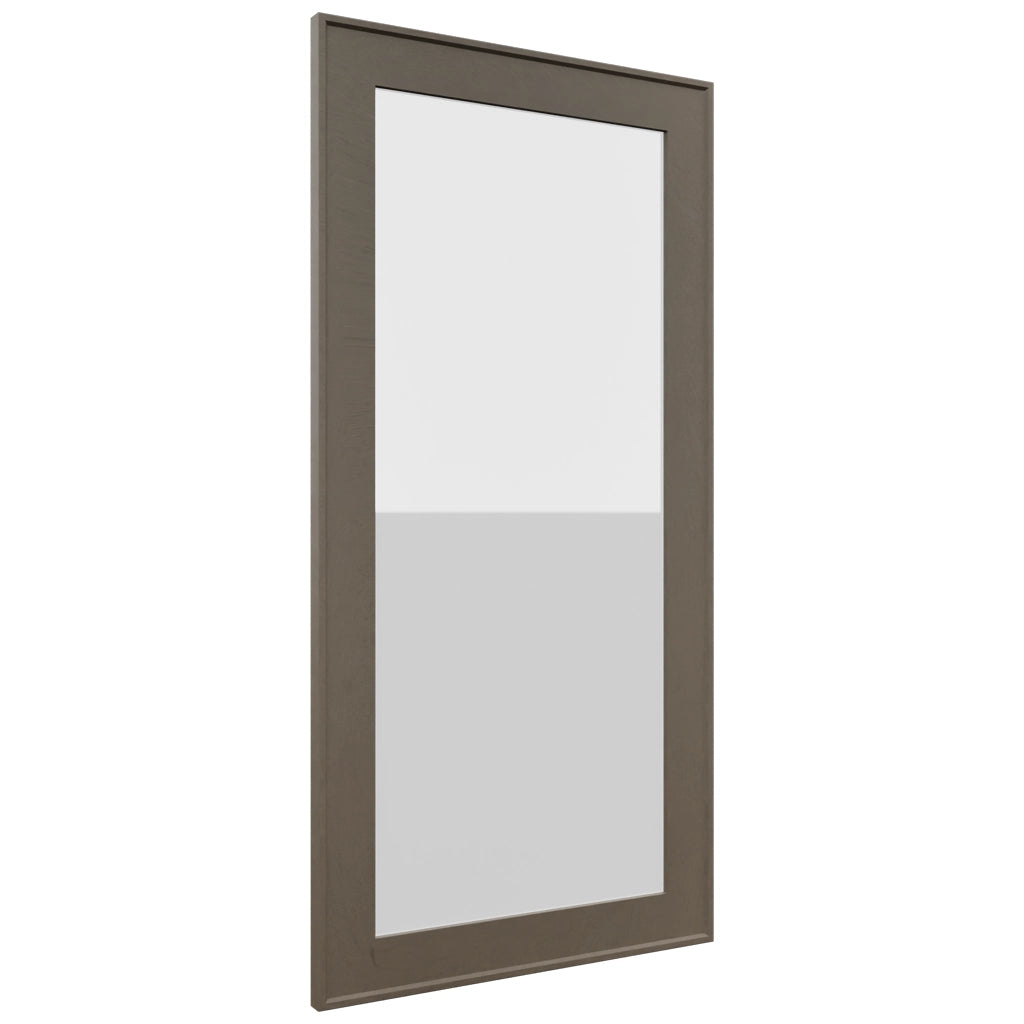 Fabuwood Echo Mocha DS GDW1836 Wall Glass Door, Front View