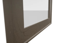 Fabuwood Echo Mocha DS GDW1836 Wall Glass Door, Detail View