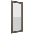 Fabuwood Echo Mocha DS GDW1842 Wall Glass Door, Front View