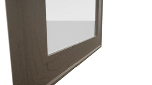 Fabuwood Echo Mocha DS GDW1842 Wall Glass Door, Detail View