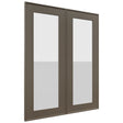 Fabuwood Echo Mocha DS GDW2430 Wall Glass Door, Front View