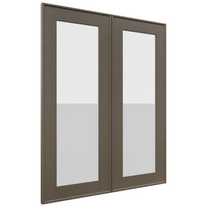 Fabuwood Echo Mocha DS GDW2430 Wall Glass Door, Front View
