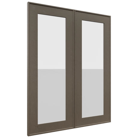 Fabuwood Echo Mocha DS GDW2430 Wall Glass Door, Front View