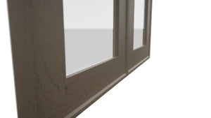 Fabuwood Echo Mocha DS GDW2430 Wall Glass Door, Detail View