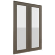 Fabuwood Echo Mocha DS GDW2436 Wall Glass Door, Front View