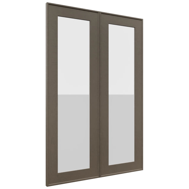 Fabuwood Echo Mocha DS GDW2436 Wall Glass Door, Front View