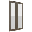 Fabuwood Echo Mocha DS GDW2442 Wall Glass Door, Front View