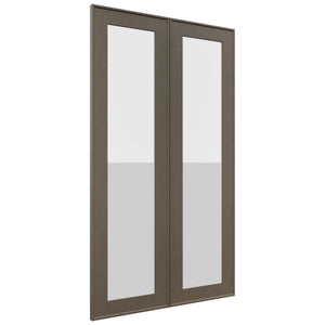 Fabuwood Echo Mocha DS GDW2442 Wall Glass Door, Front View