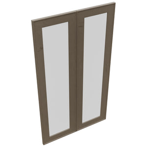 Fabuwood Echo Mocha DS GDW2442 Wall Glass Door, Top View