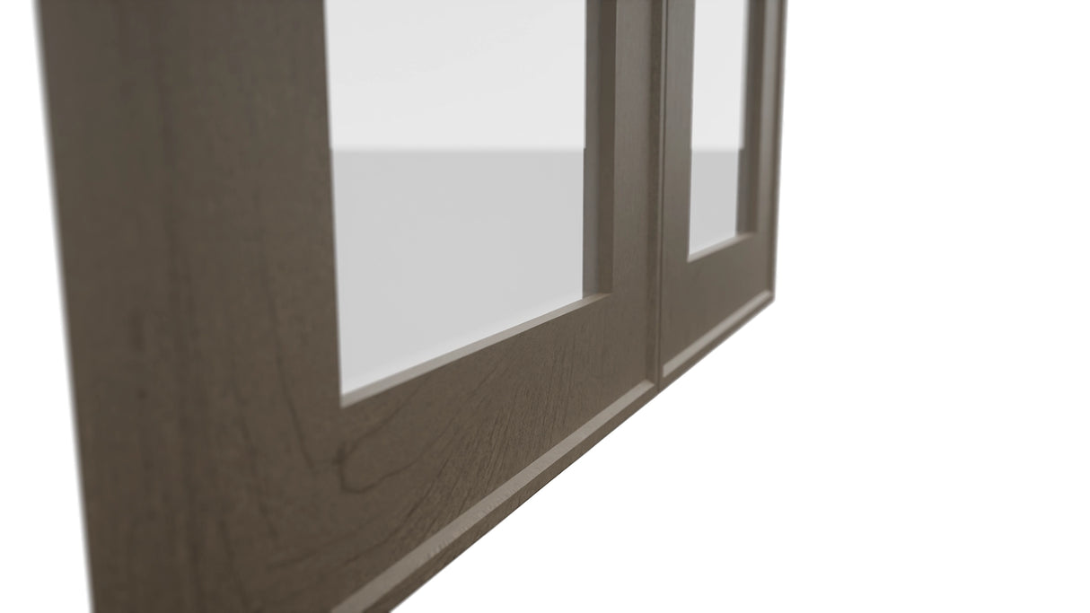 Fabuwood Echo Mocha DS GDW2442 Wall Glass Door, Detail View