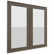 Fabuwood Echo Mocha DS GDW3030 Wall Glass Door, Front View