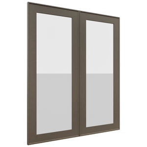 Fabuwood Echo Mocha DS GDW3036 Wall Glass Door, Front View