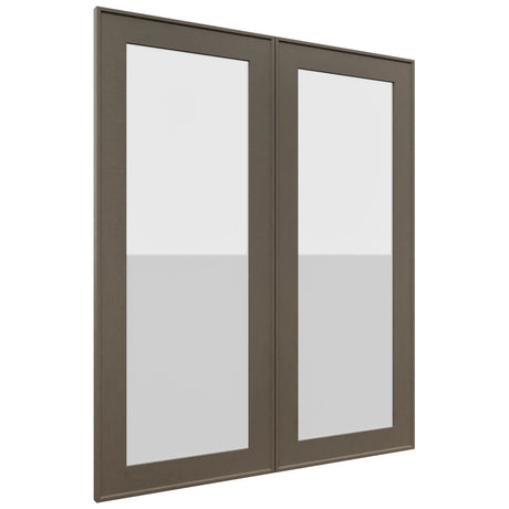 Fabuwood Echo Mocha DS GDW3036 Wall Glass Door, Front View