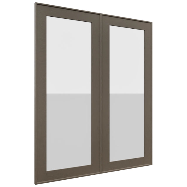 Fabuwood Echo Mocha DS GDW3036 Wall Glass Door, Front View