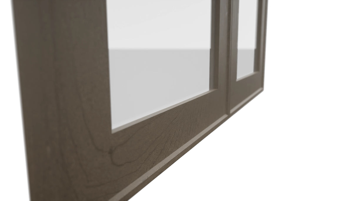 Fabuwood Echo Mocha DS GDW3036 Wall Glass Door, Detail View