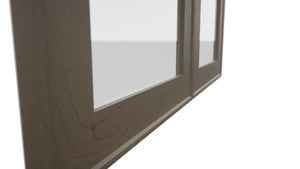 Fabuwood Echo Mocha DS GDW3036 Wall Glass Door, Detail View