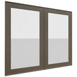 Fabuwood Echo Mocha DS GDW3630 Wall Glass Door, Front View