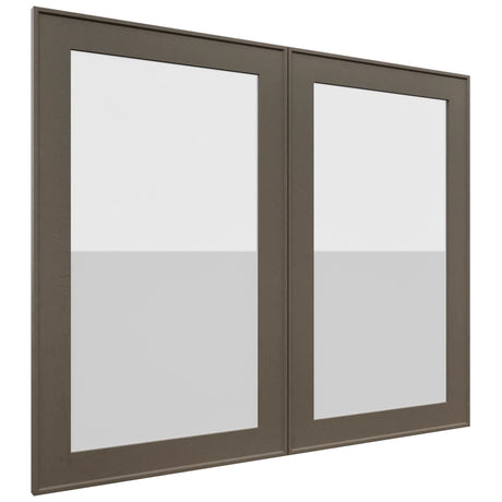 Fabuwood Echo Mocha DS GDW3630 Wall Glass Door, Front View