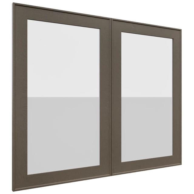 Fabuwood Echo Mocha DS GDW3630 Wall Glass Door, Front View