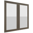 Fabuwood Echo Mocha DS GDW3636 Wall Glass Door, Front View