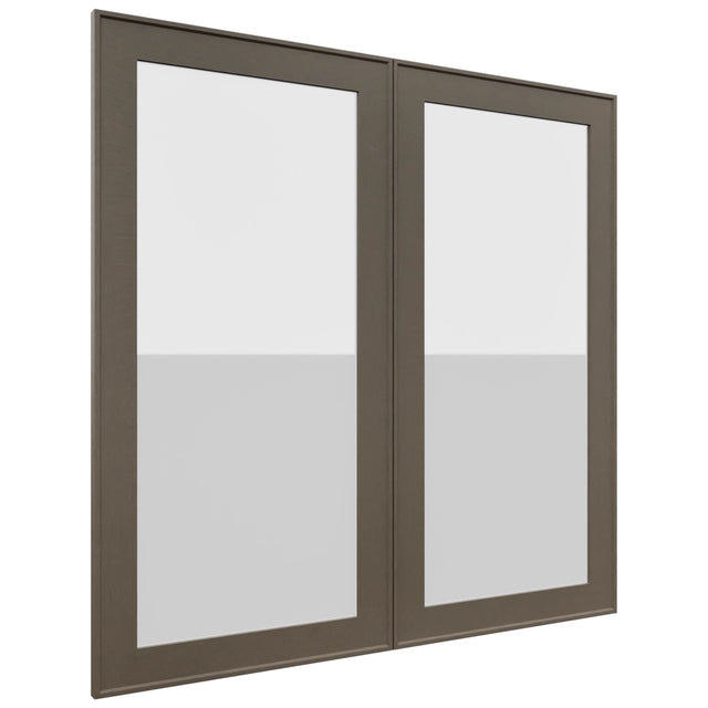 Fabuwood Echo Mocha DS GDW3636 Wall Glass Door, Front View