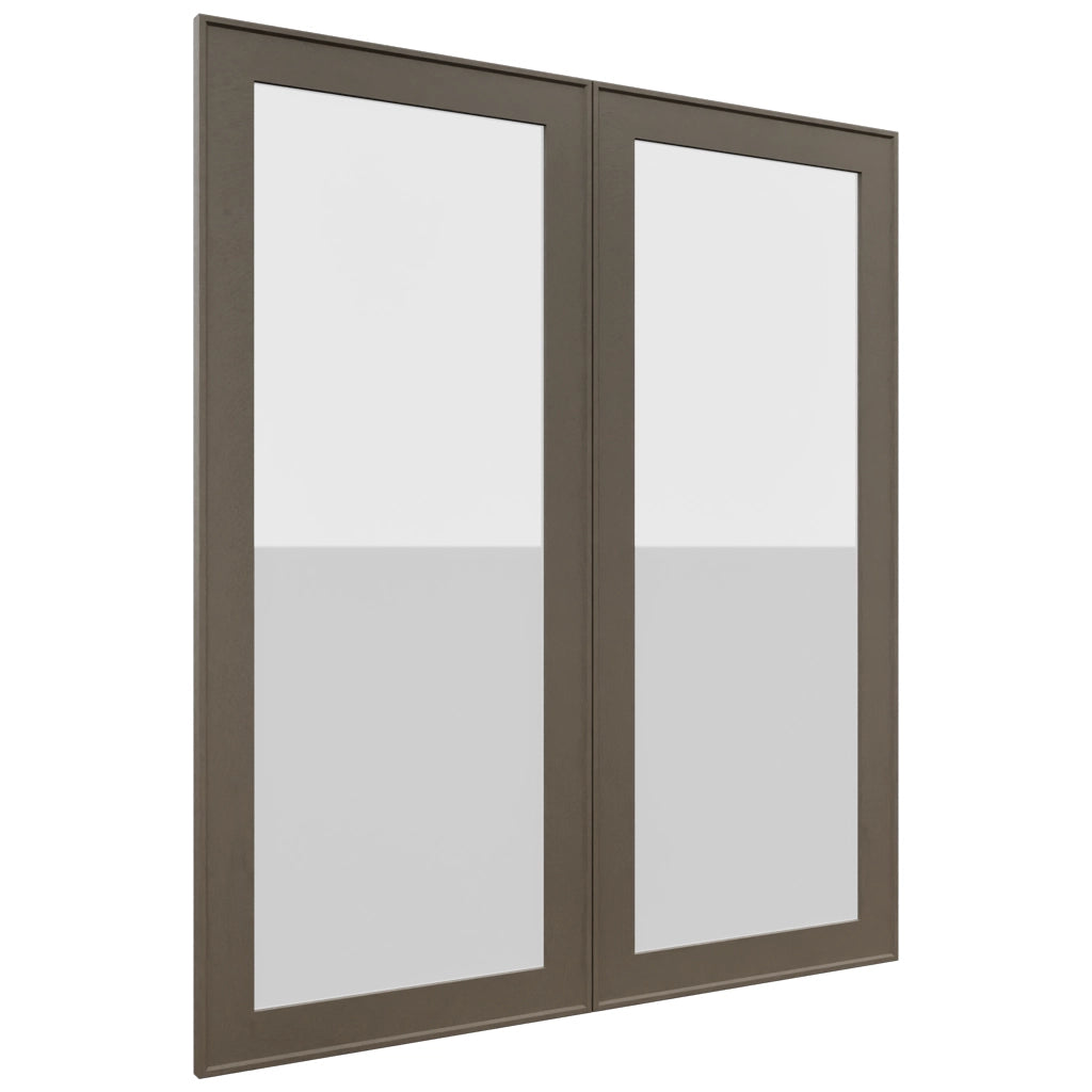 Fabuwood Echo Mocha DS GDW3642 Wall Glass Door, Front View