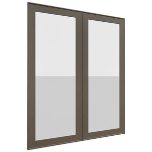 Fabuwood Echo Mocha DS GDW3642 Wall Glass Door, Front View
