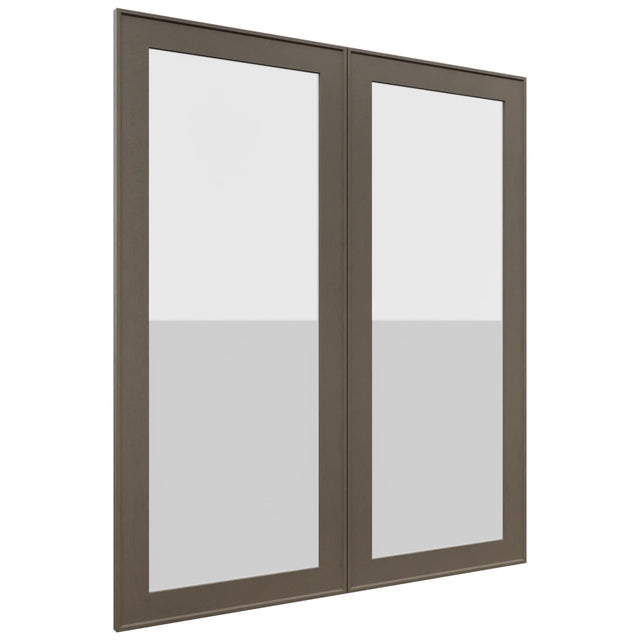 Fabuwood Echo Mocha DS GDW3642 Wall Glass Door, Front View