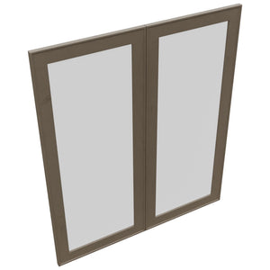 Fabuwood Echo Mocha DS GDW3642 Wall Glass Door, Top View