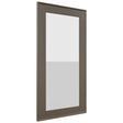 Fabuwood Echo Mocha DS GDWDC2430 Wall Glass Door, Front View