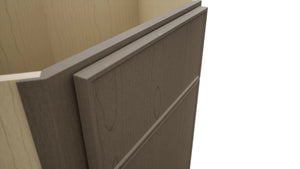 Fabuwood Echo Mocha DSB36 Base Corner Diagonal Sink Cabinet, Detail View