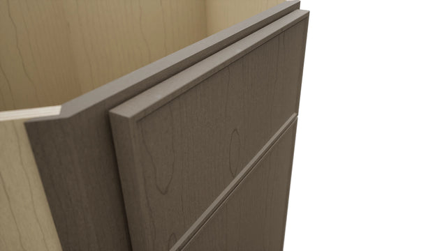 Fabuwood Echo Mocha DSB36 Base Corner Diagonal Sink Cabinet, Detail View