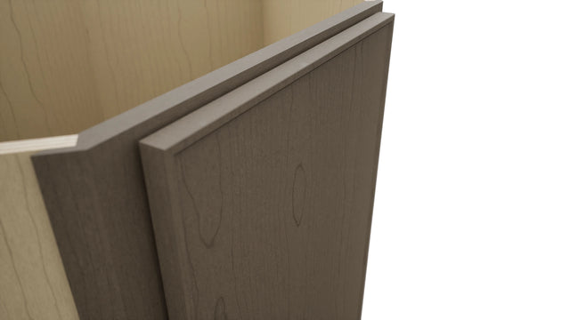 Fabuwood Echo Mocha DSB36FD Base Corner Diagonal Sink Cabinet, Detail View