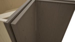 Fabuwood Echo Mocha ERB36 Base Corner Easy Reach Cabinet, Detail View