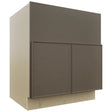 Fabuwood Echo Mocha FS30 Base Farm Sink Cabinet, Front View