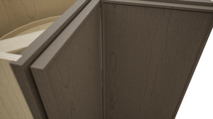 Fabuwood Echo Mocha LSB36 Base Corner Lazy Susan Cabinet, Detail View