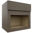 Fabuwood Echo Mocha MC303021 Wall Microwave Cabinet, Front View