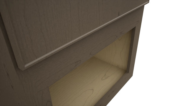 Fabuwood Echo Mocha MC303021 Wall Microwave Cabinet, Detail View