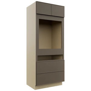 Fabuwood Echo Mocha OC3384C Tall Oven Cabinet Combo, Front View