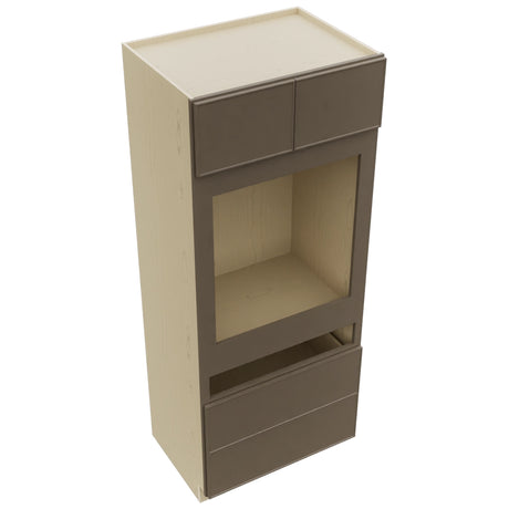 Fabuwood Echo Mocha OC3384C Tall Oven Cabinet Combo, Top View