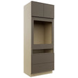 Fabuwood Echo Mocha OC3390C Tall Oven Cabinet Combo, Front View