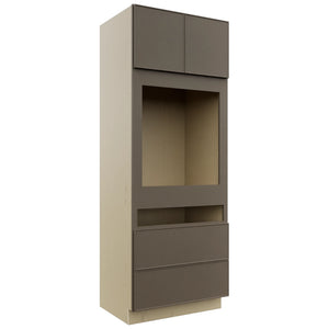 Fabuwood Echo Mocha OC3390C Tall Oven Cabinet Combo, Front View
