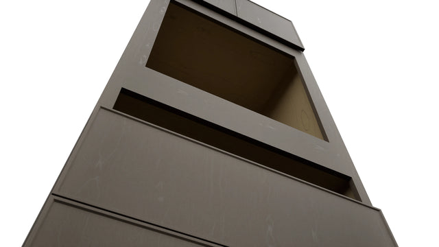 Fabuwood Echo Mocha OC3390C Tall Oven Cabinet Combo, Detail View