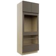 Fabuwood Echo Mocha OC3390D Tall Oven Cabinet Double, Front View