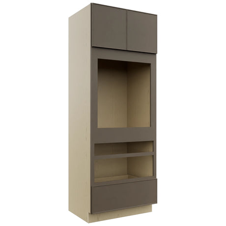 Fabuwood Echo Mocha OC3390D Tall Oven Cabinet Double, Front View