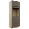 Fabuwood Echo Mocha OC3390S Tall Oven Cabinet Single, Front View