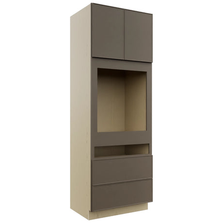 Fabuwood Echo Mocha OC3396C Tall Oven Cabinet Combo, Front View