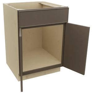 Fabuwood Echo Mocha SB24 Base Sink Cabinet, Open View