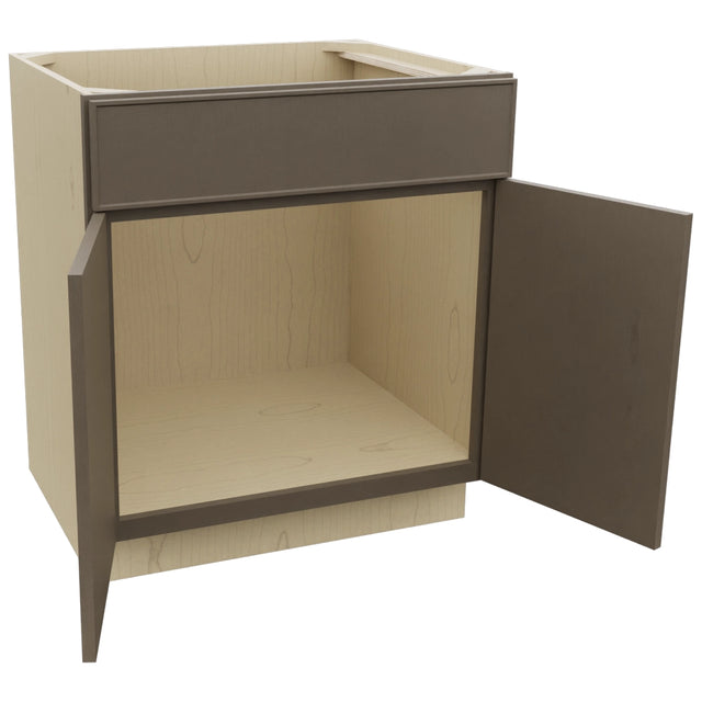 Fabuwood Echo Mocha SB30 Base Sink Cabinet, Open View