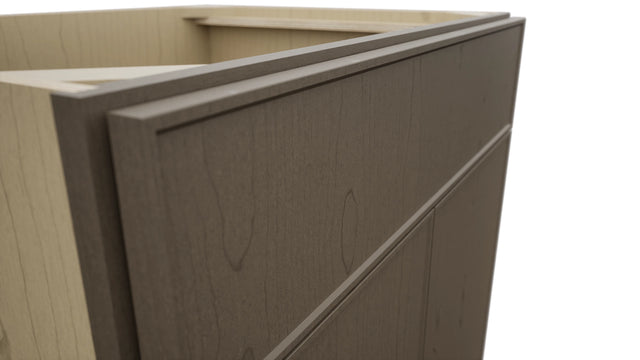 Fabuwood Echo Mocha SB30 Base Sink Cabinet, Detail View